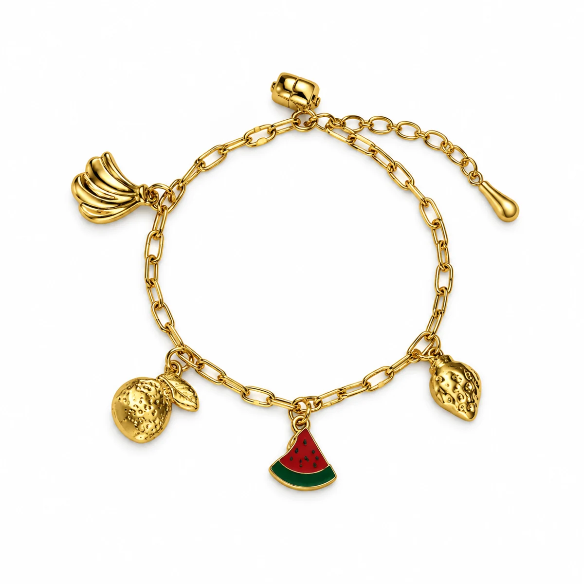 Gold Mixed Charm Bracelet