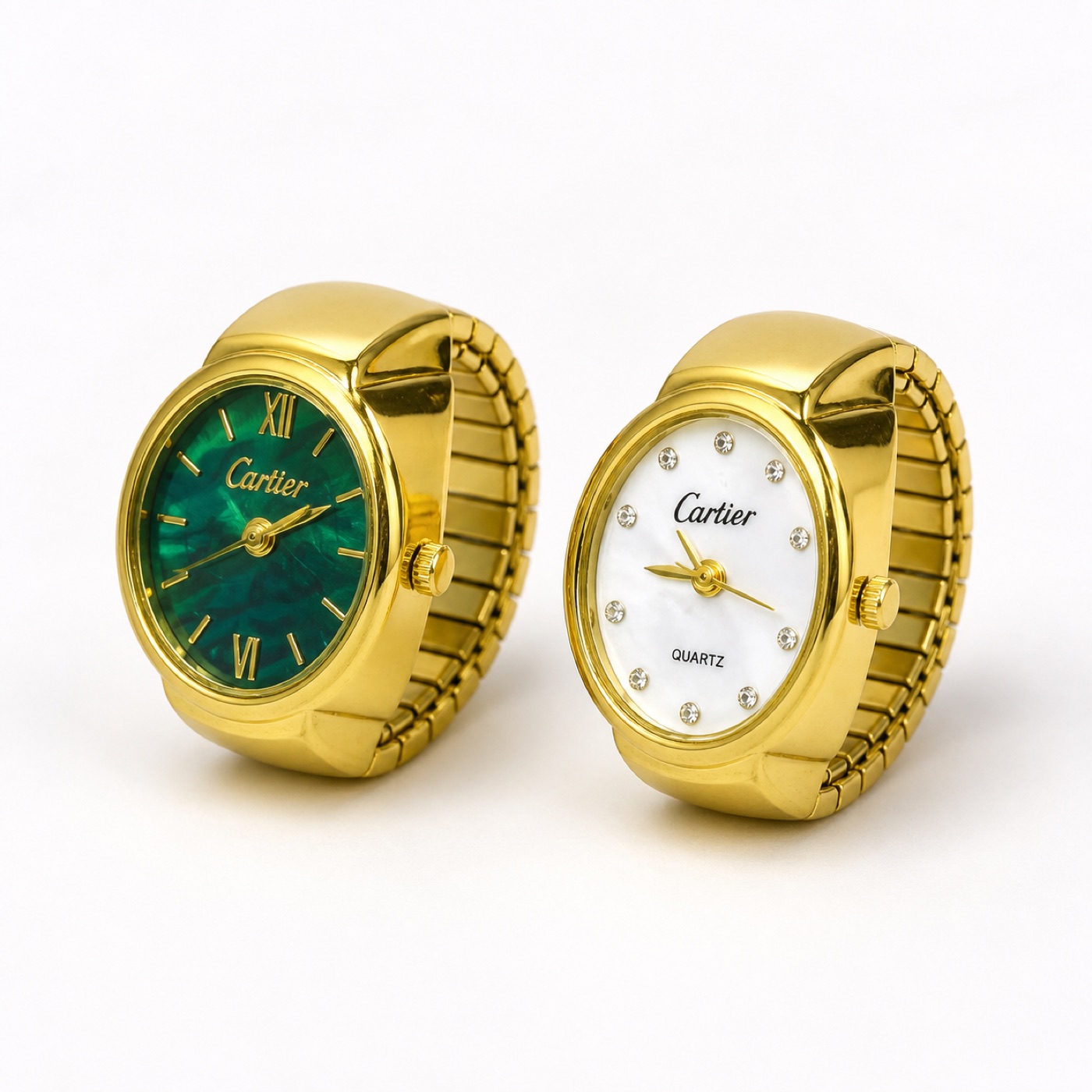 Gold-Tone Ring Watch